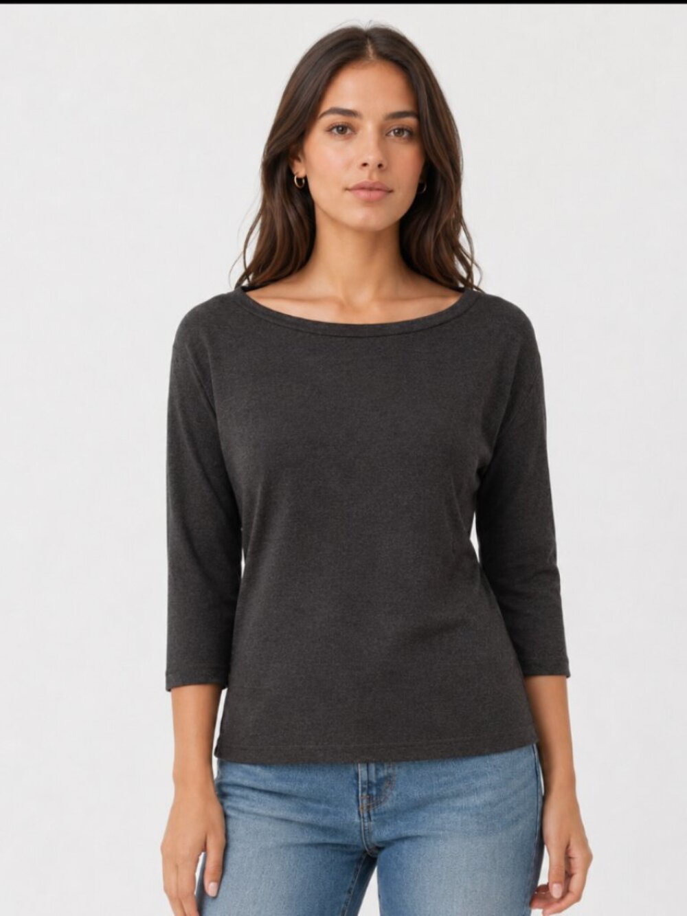 Max Mara vintage Italian wool 3/4 sweater gray small